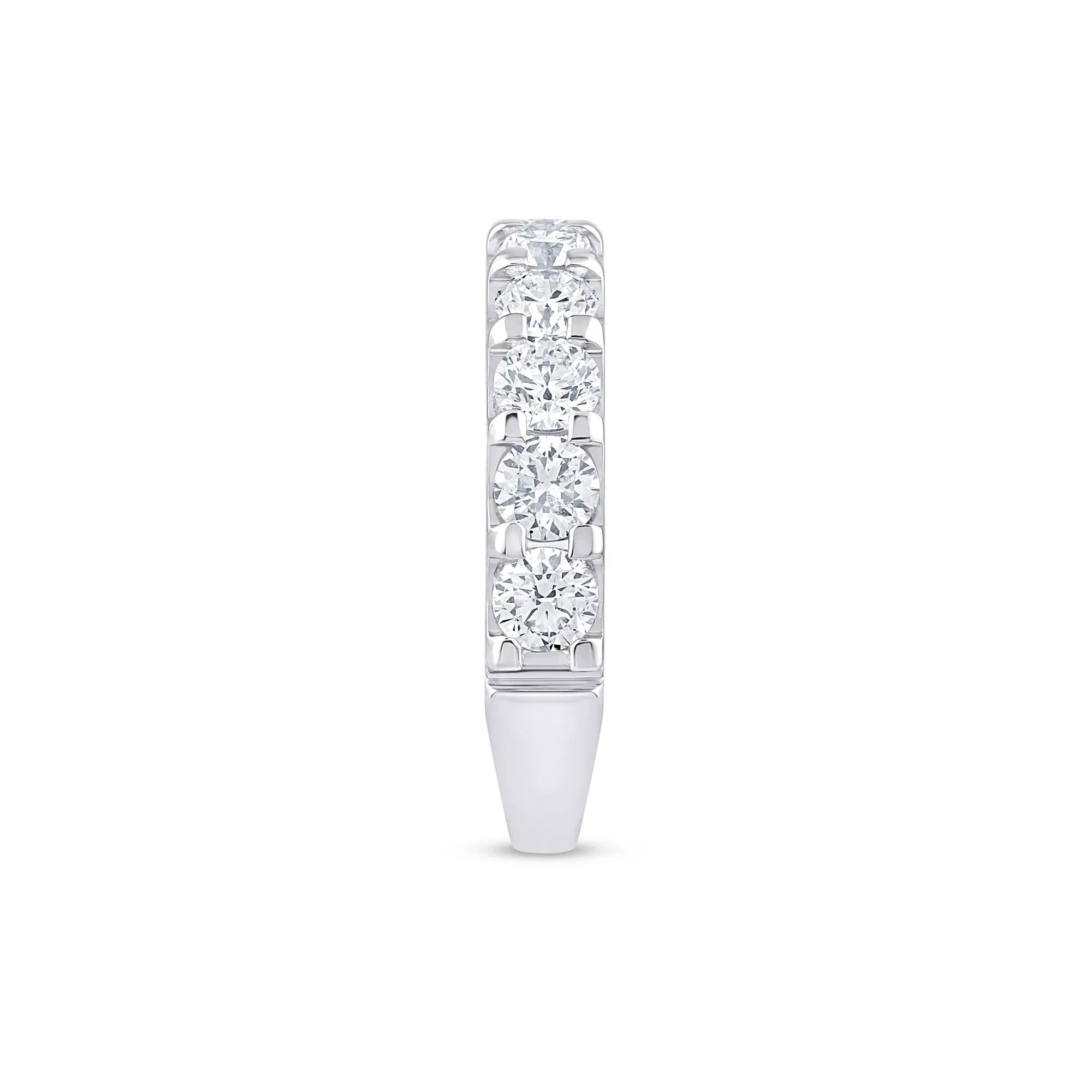 2 CT. Tw. Lab Grown Diamond Wedding Band Ring Platinum Round Brilliant Cut White Size 8.5 2mm - Image 3