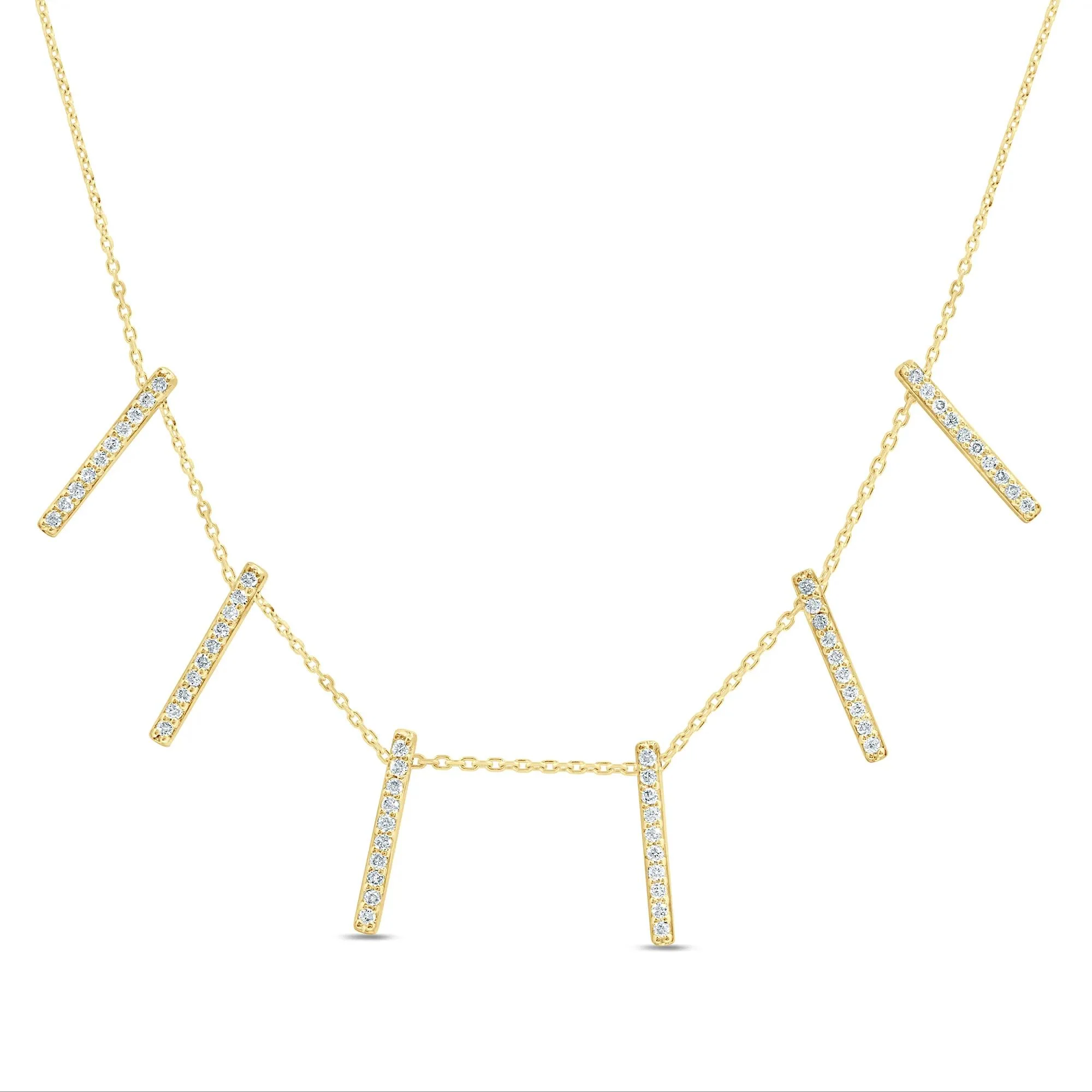 3/8 CT. Tw. Diamond Necklace 10K Yellow Gold Size 18"