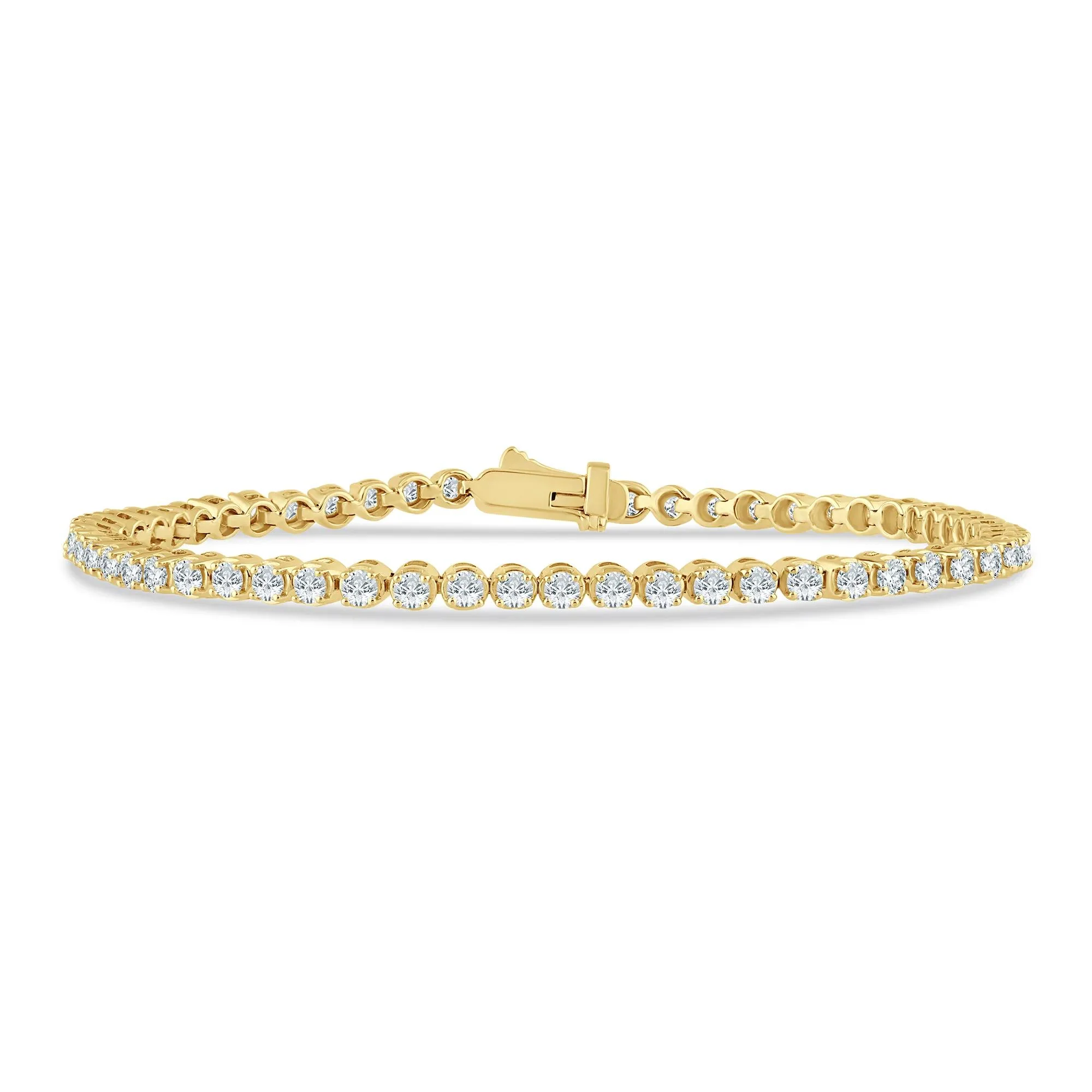 3 CT. Tw. Diamond Tennis Bracelet 10K Yellow Gold Size 2.90mm