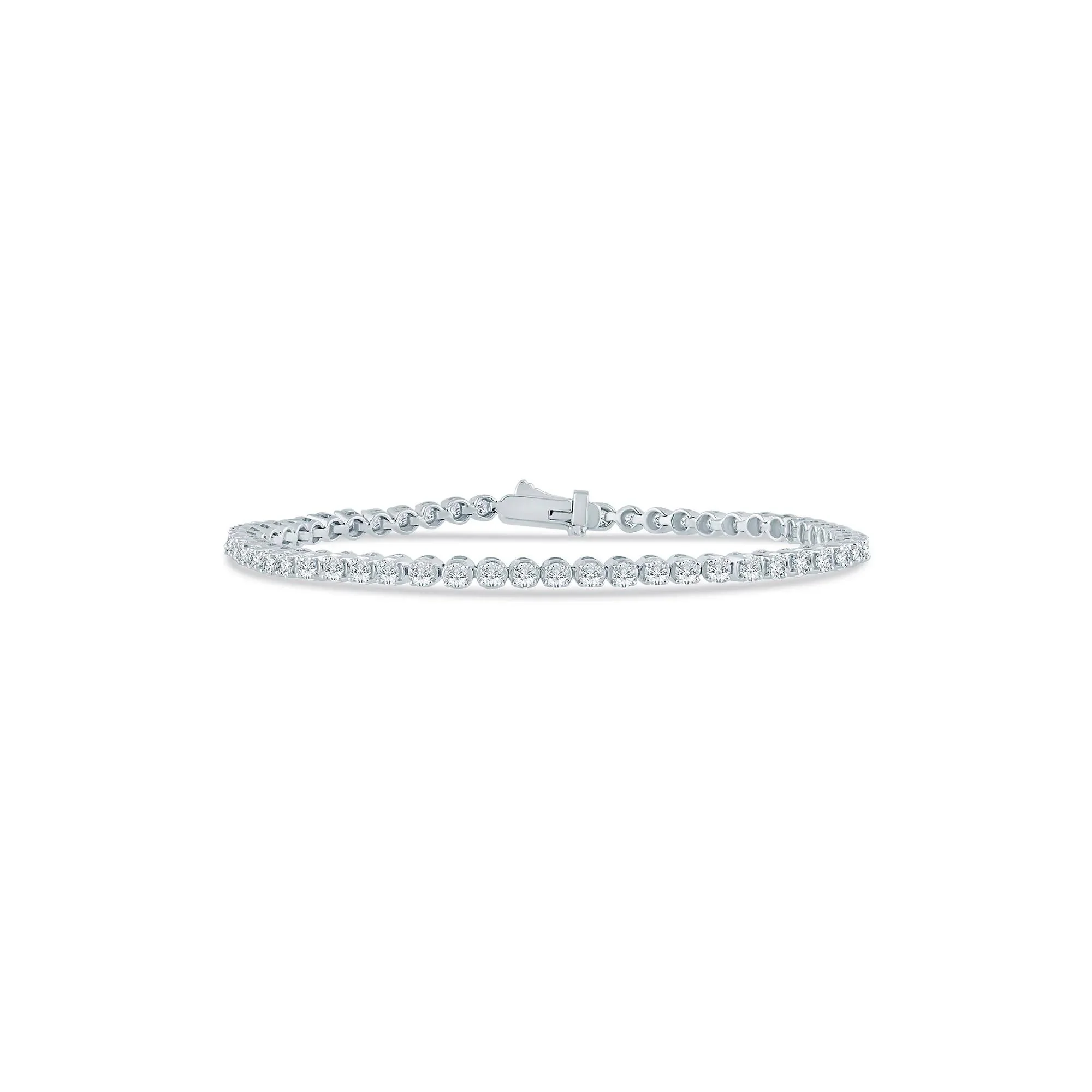3 CT. Tw. Diamond Tennis Bracelet 10K White Gold Size 2.90mm