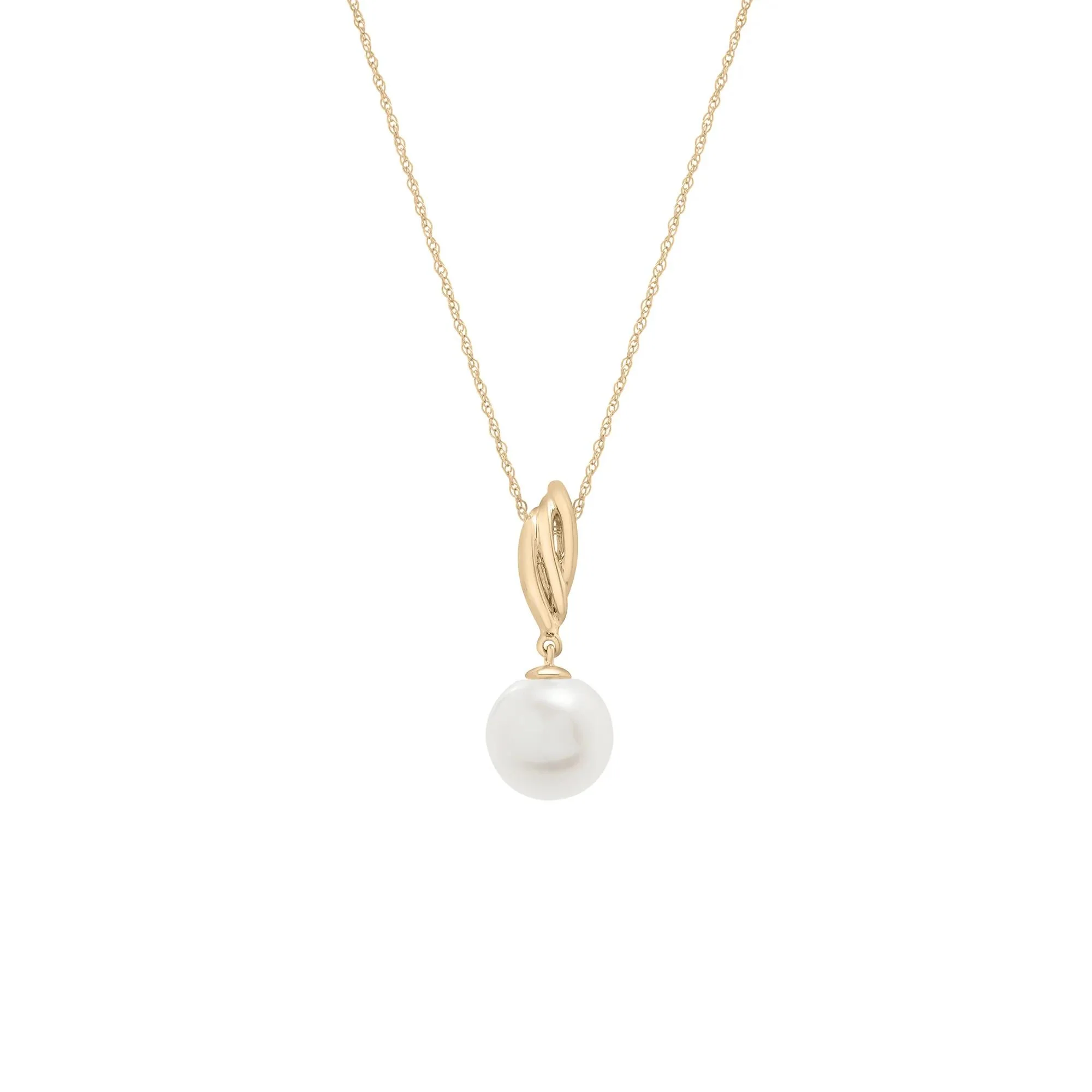 Freshwater Cultured Pearl Necklace 10K Yellow Gold Size 18"