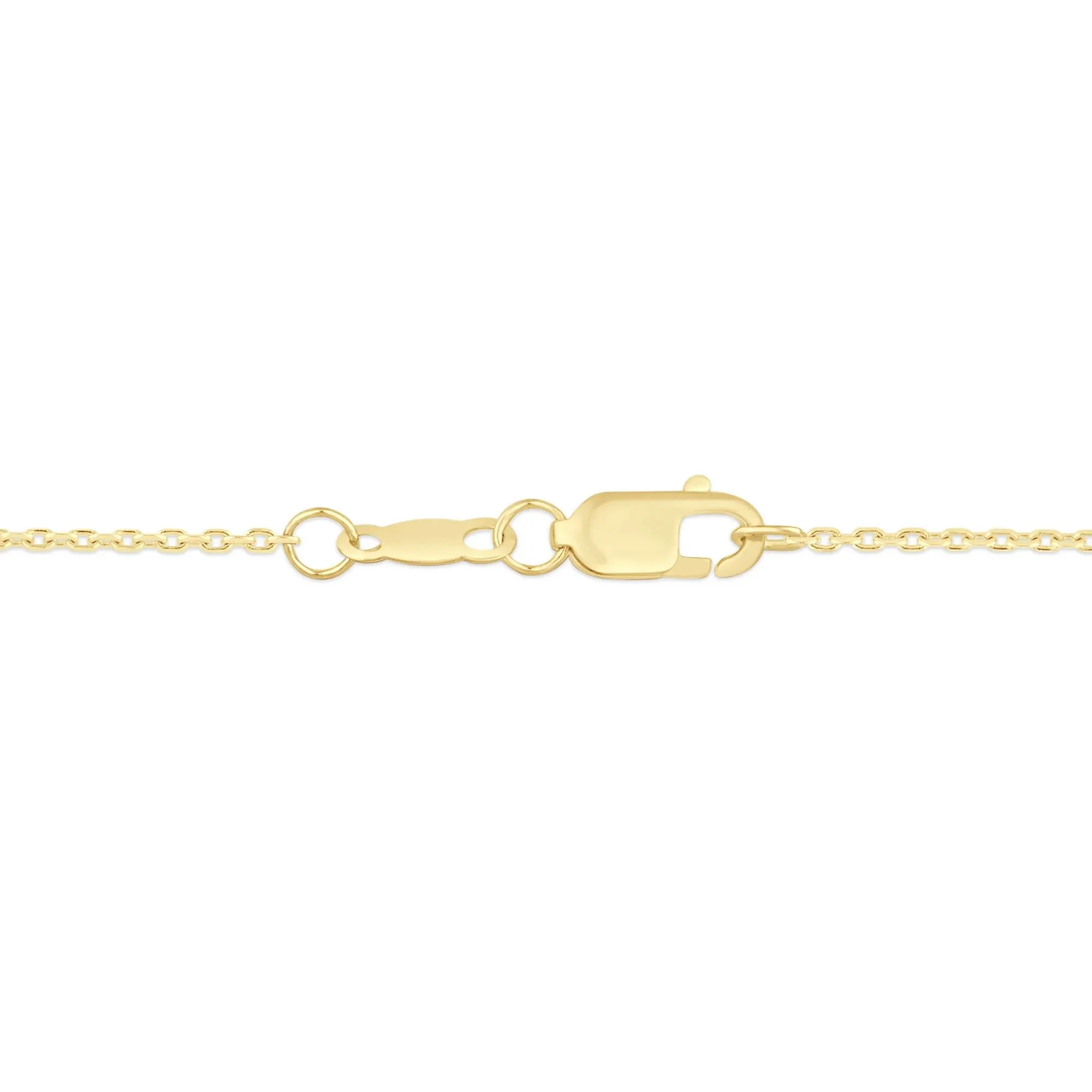 Gemstone Honeycomb Necklace 10K Yellow Gold Size 18" - Image 3
