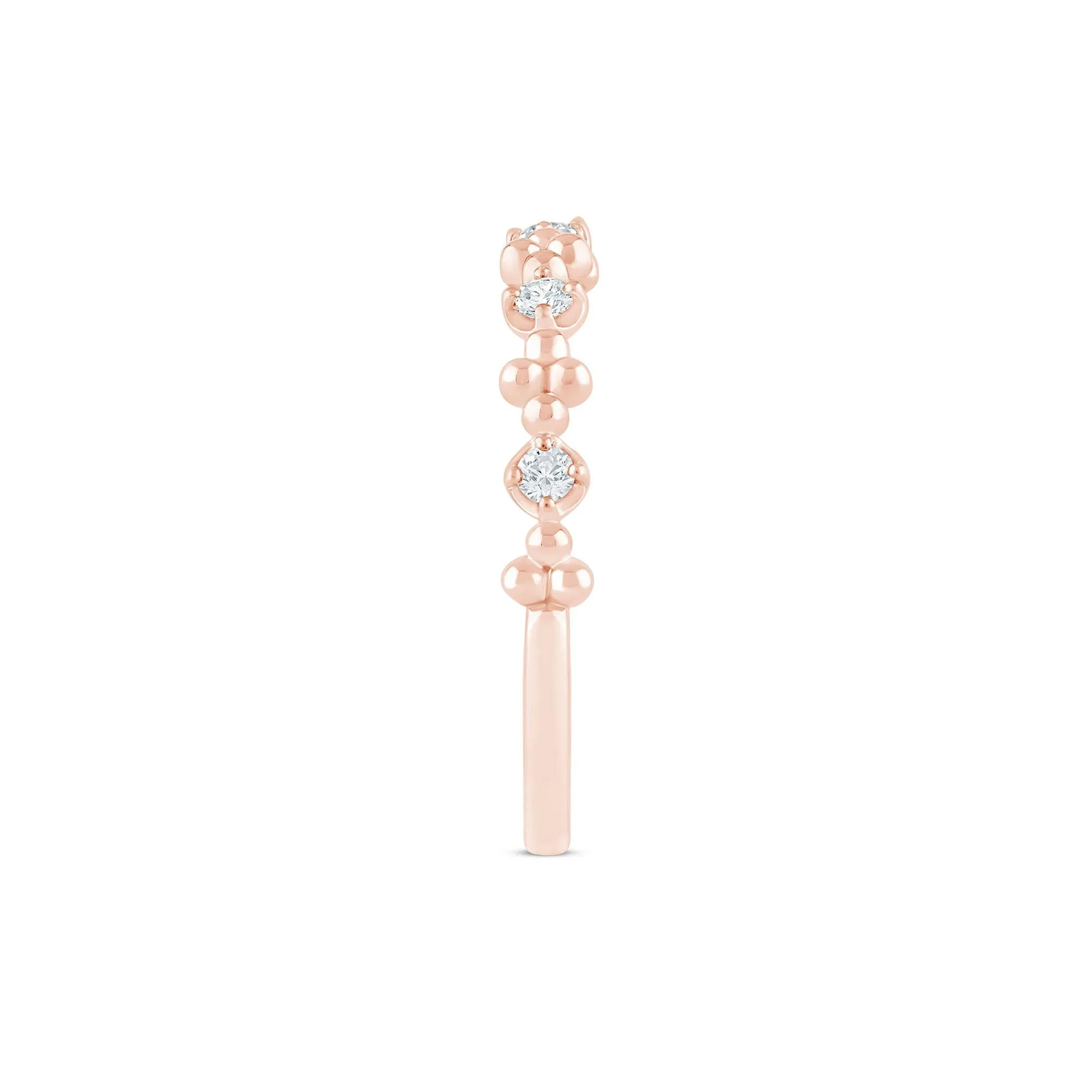 1/8 CT. Tw. Lab Grown Diamond Stack Band Ring 10K Rose Gold Size 5 1.5mm - Image 3