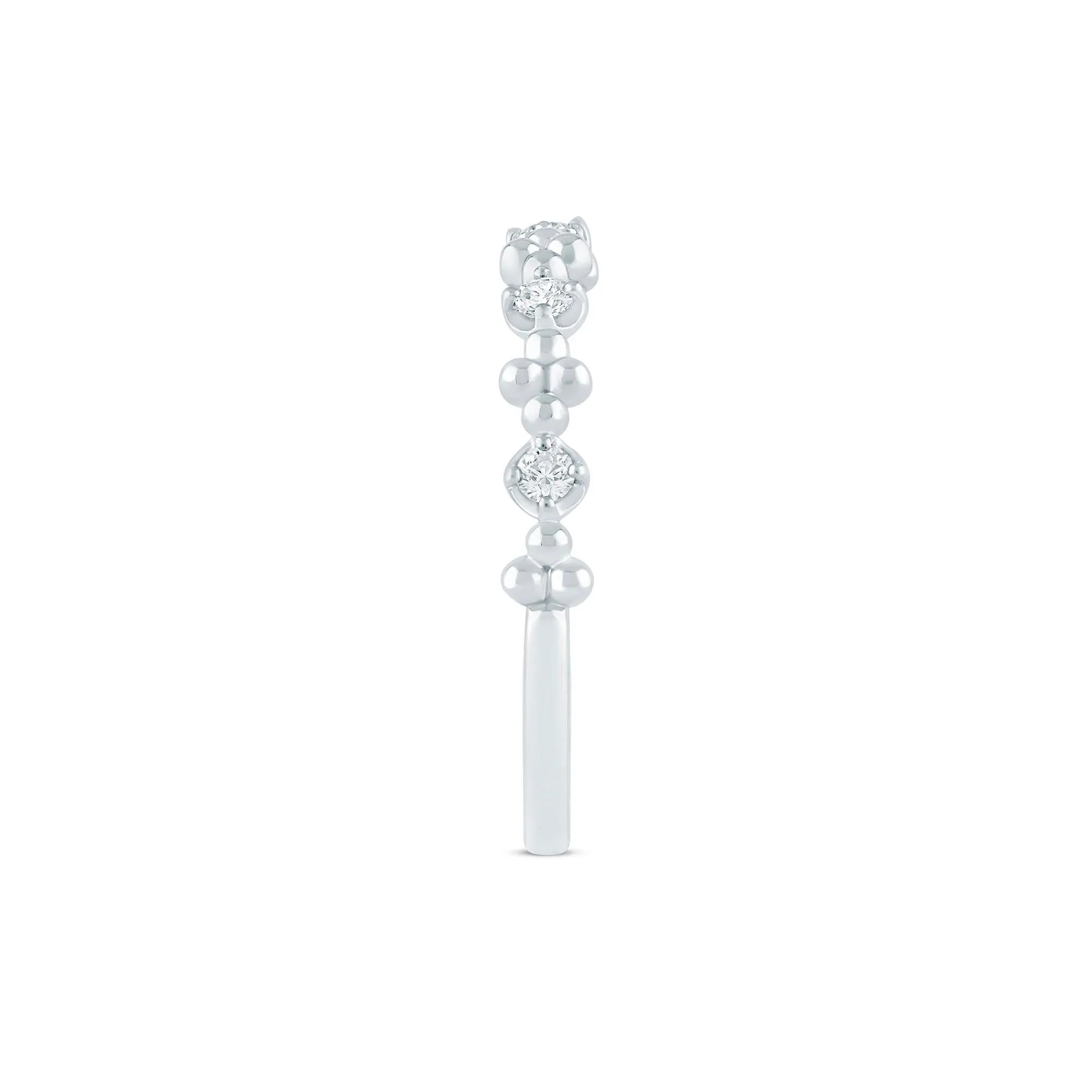 1/8 CT. Tw. Lab Grown Diamond Stack Band Ring 10K White Gold Size 8 1.5mm - Image 3