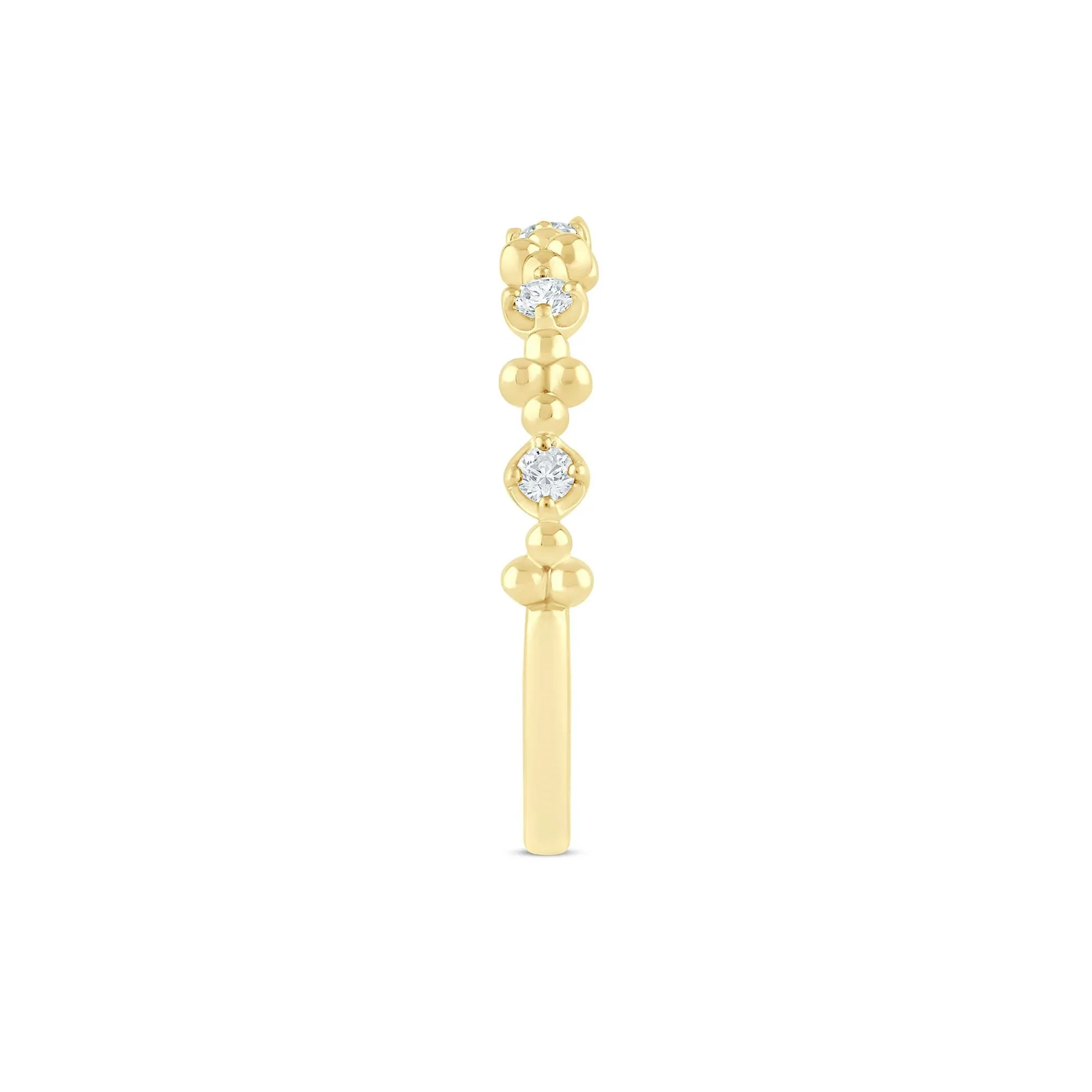 1/8 CT. Tw. Lab Grown Diamond Stack Band Ring 10K Yellow Gold Size 5 1.5mm - Image 3