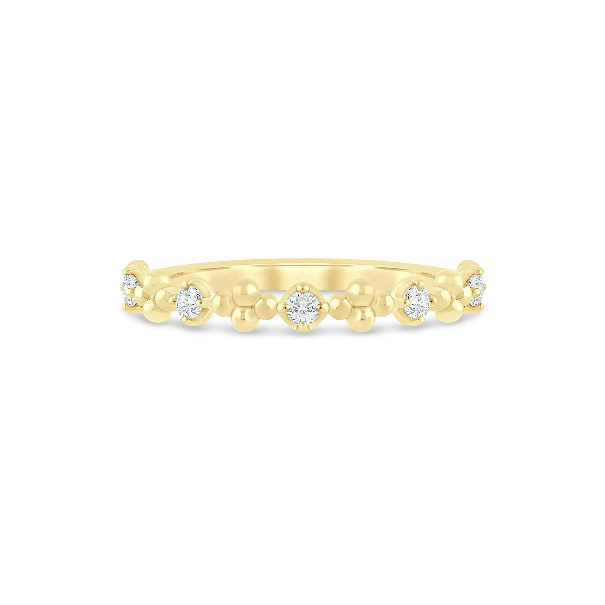 1/8 CT. Tw. Lab Grown Diamond Stack Band Ring 10K Yellow Gold Size 9 1.5mm