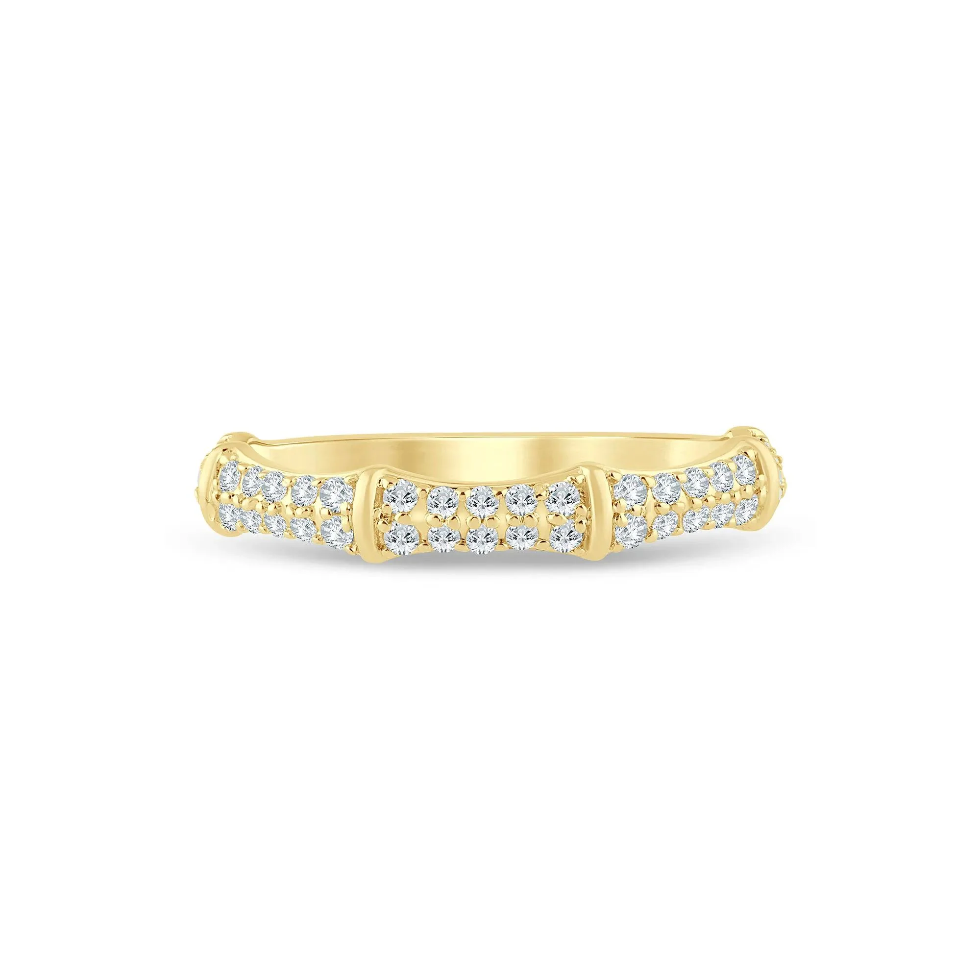 1/3 CT. Tw. Lab Grown Diamond Anniversary Band Ring 14K Yellow Gold Size 8 1.5mm