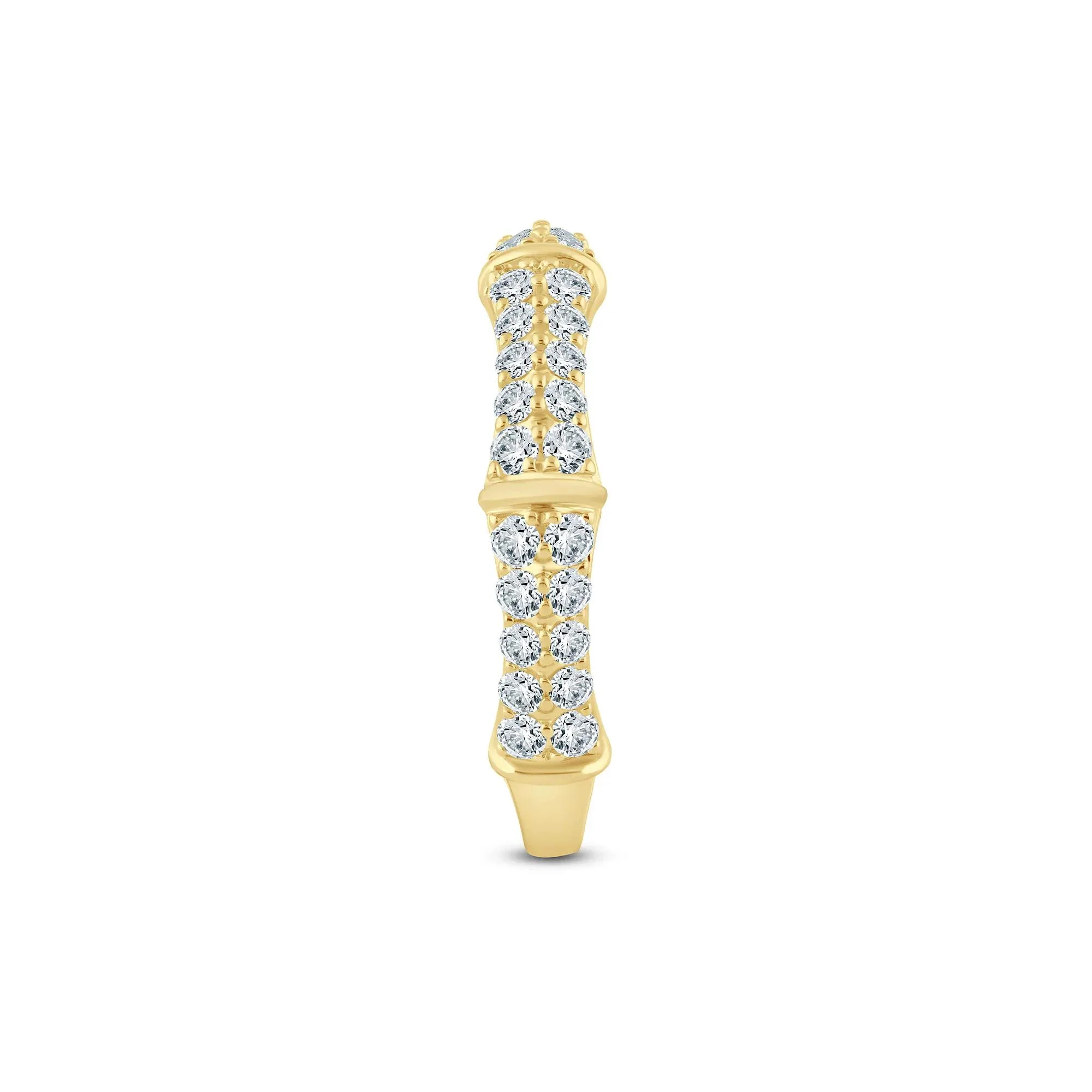 3/4 CT. Tw. Lab Grown Diamond Anniversary Band Ring 14K Yellow Gold Size 8.5 2mm - Image 3