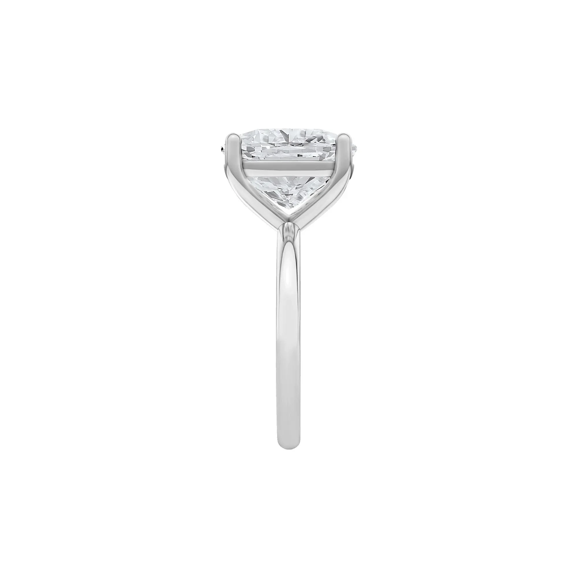 6 CT. Tw. Lab Grown Diamond Elongated Cushion-Cut Engagement Ring Platinum White Size 6 2mm - Image 3