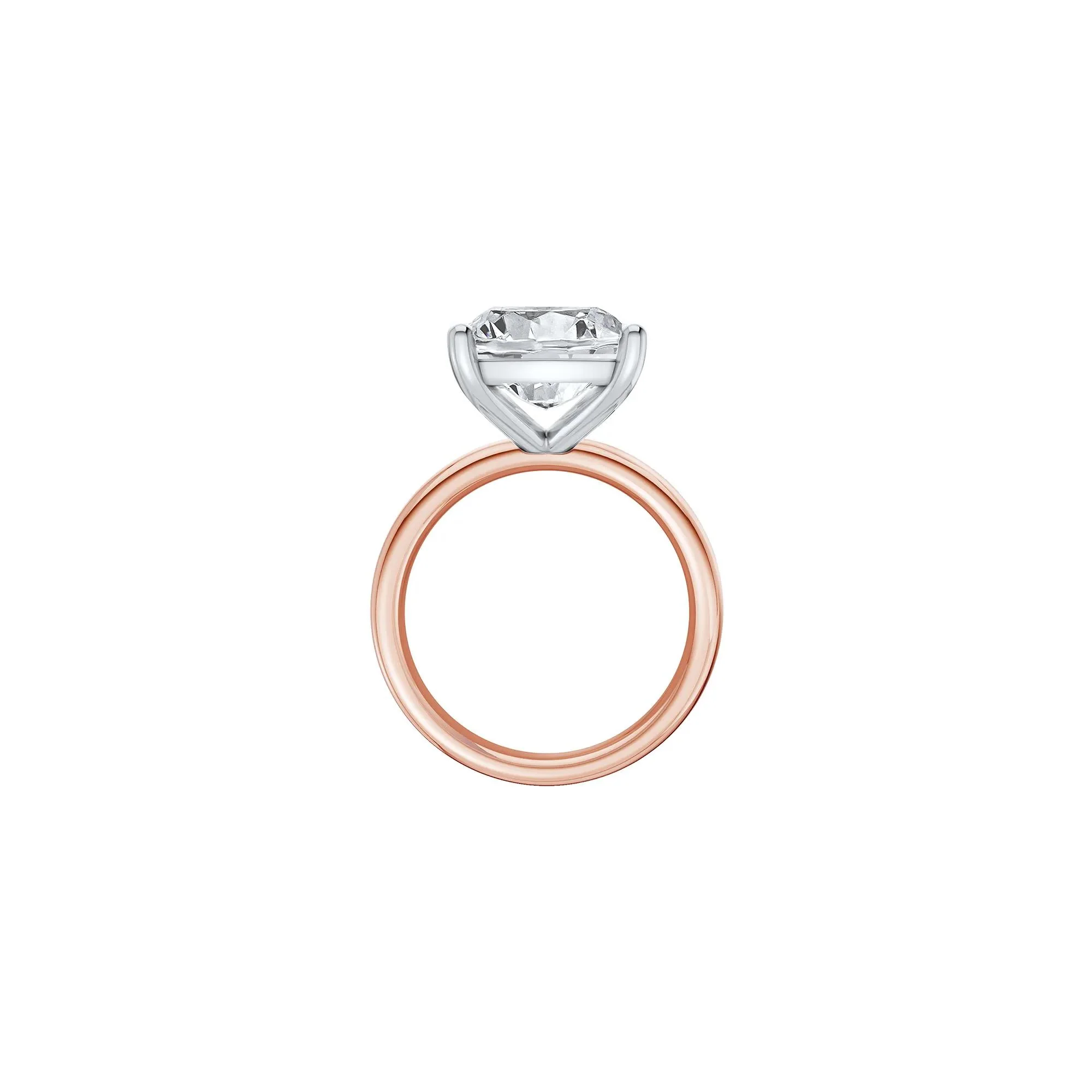 7 CT. Tw. Lab Grown Diamond Elongated Cushion-Cut Engagement Ring 14K Rose and White Gold Size 5 2mm - Image 2