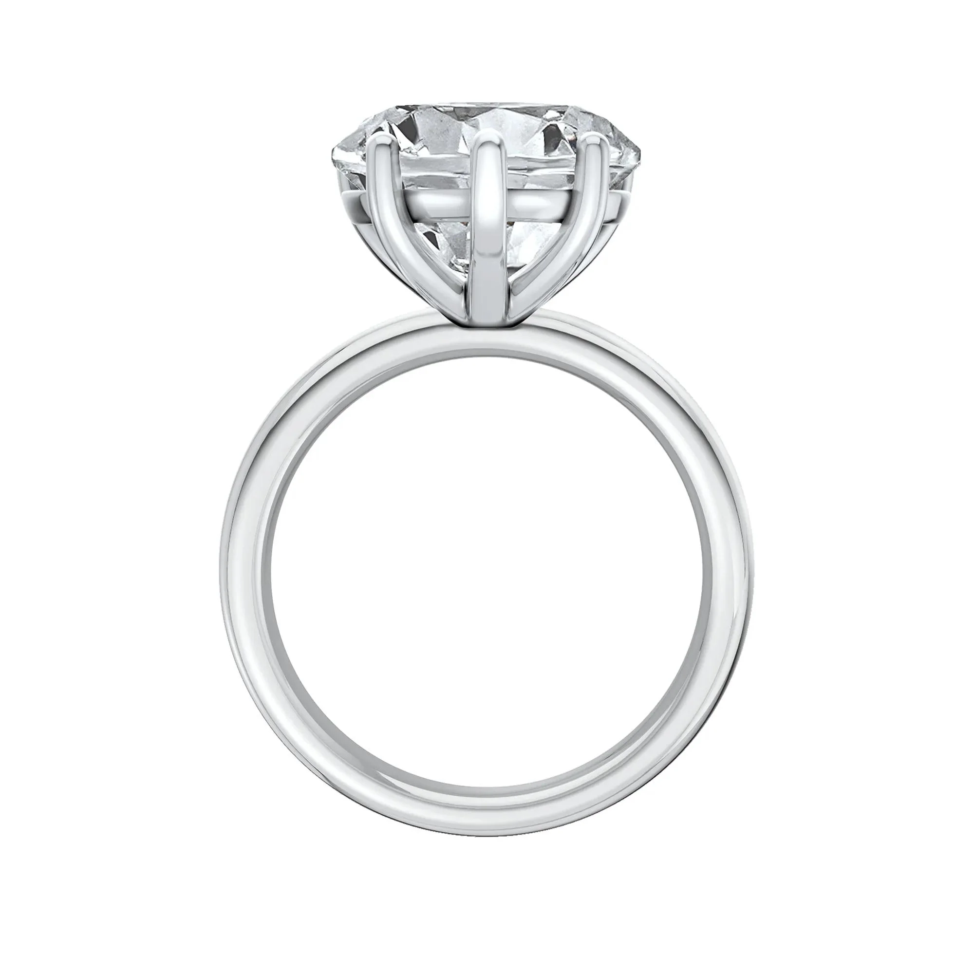 Lab Grown Diamond Heart-Shaped Solitaire Ring Platinum (5 CT.) White Size 7 2mm - Image 2