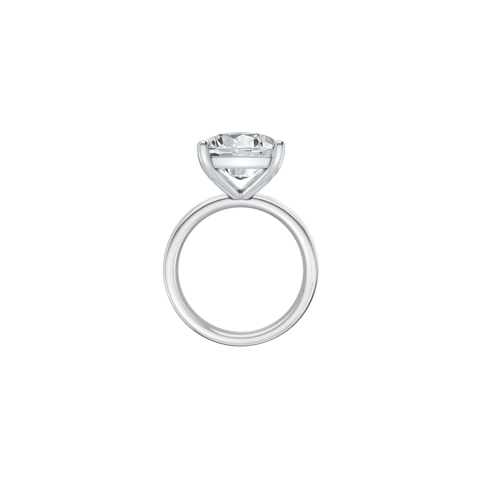 8 CT. Tw. Lab Grown Diamond Elongated Cushion-Cut Engagement Ring 14K White Gold Size 6 2mm - Image 2