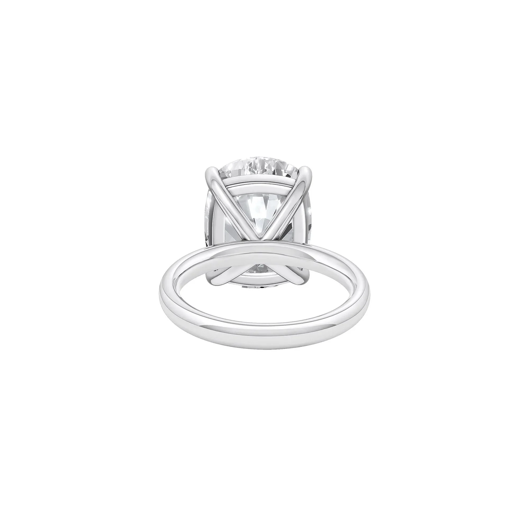 8 CT. Tw. Lab Grown Diamond Elongated Cushion-Cut Engagement Ring Platinum White Size 11.5 2mm - Image 4