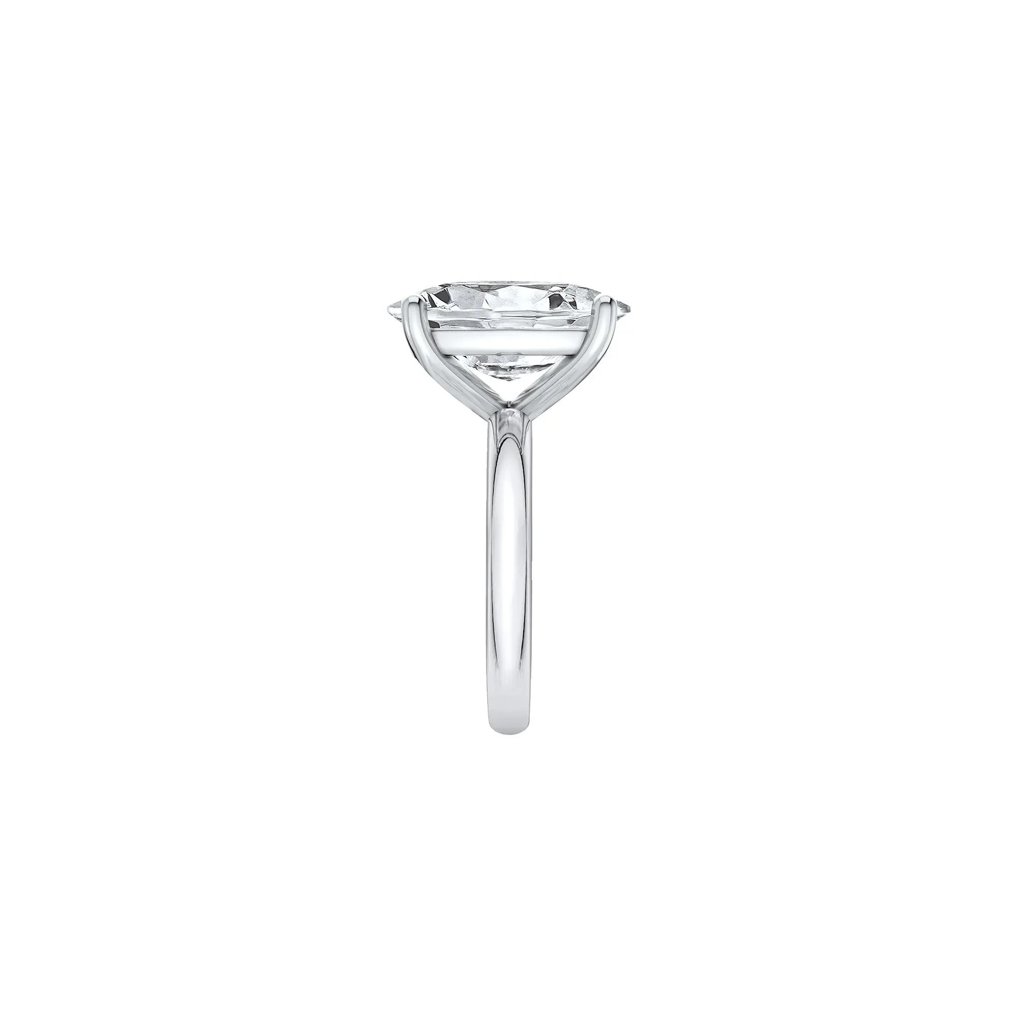 8 CT. Tw. Lab Grown Diamond Elongated Cushion-Cut Engagement Ring Platinum White Size 9 2mm - Image 3