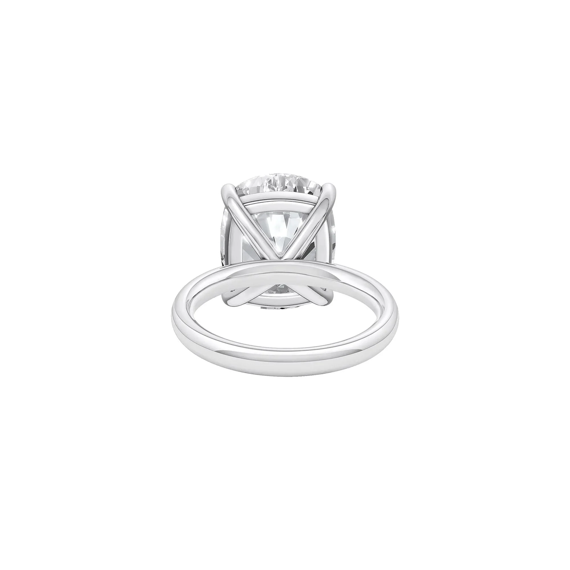 7 CT. Tw. Lab Grown Diamond Elongated Cushion-Cut Engagement Ring 14K White Gold Size 10 2mm - Image 4
