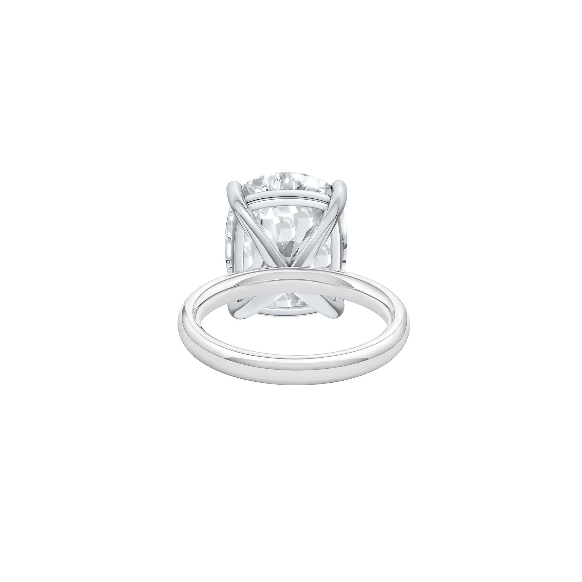 9 CT. Tw. Lab Grown Diamond Elongated Cushion-Cut Engagement Ring 14K White Gold Size 8 2mm - Image 4