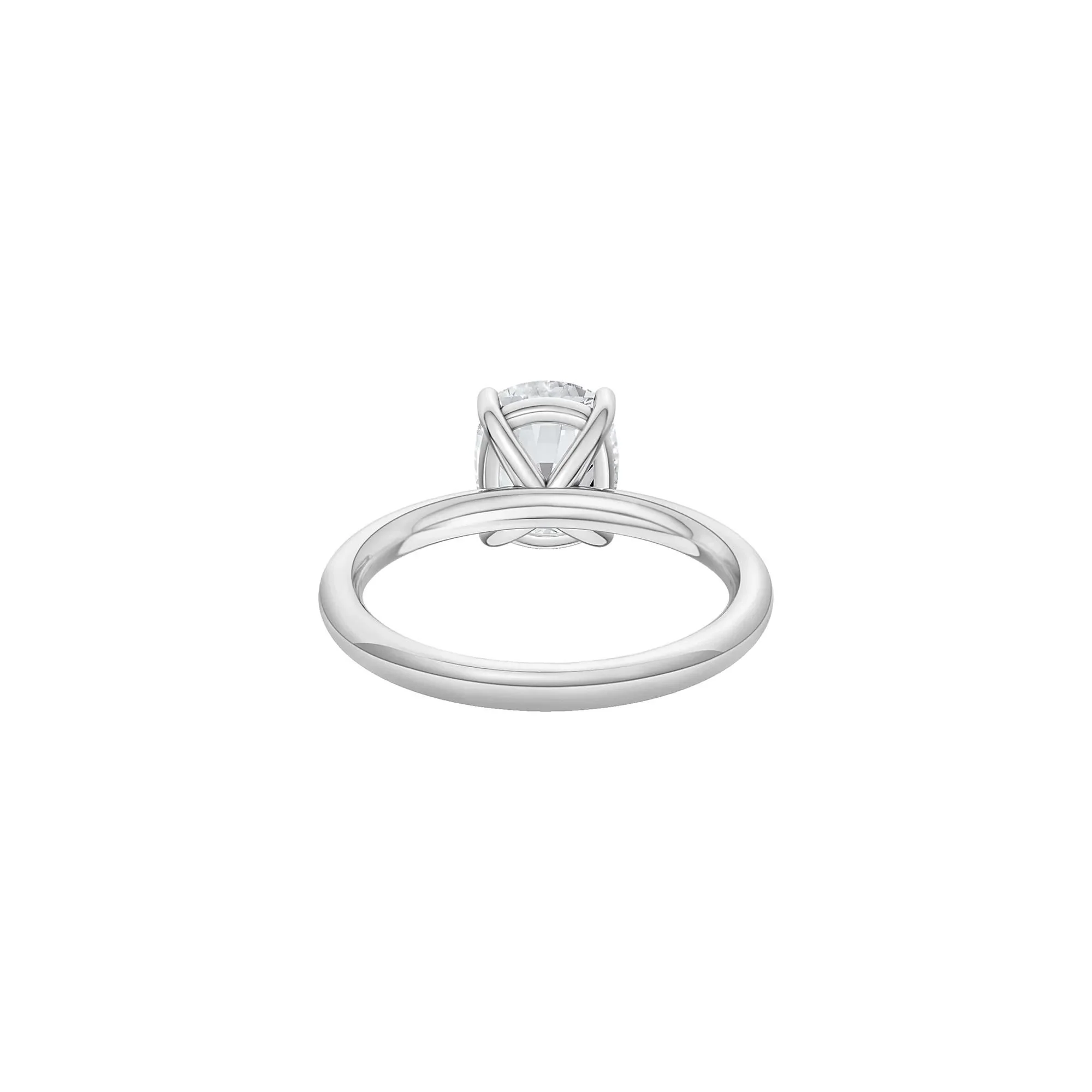 2 CT. Tw. Lab Grown Diamond Elongated Cushion-Cut Engagement Ring 14K White Gold Size 12 2mm - Image 4