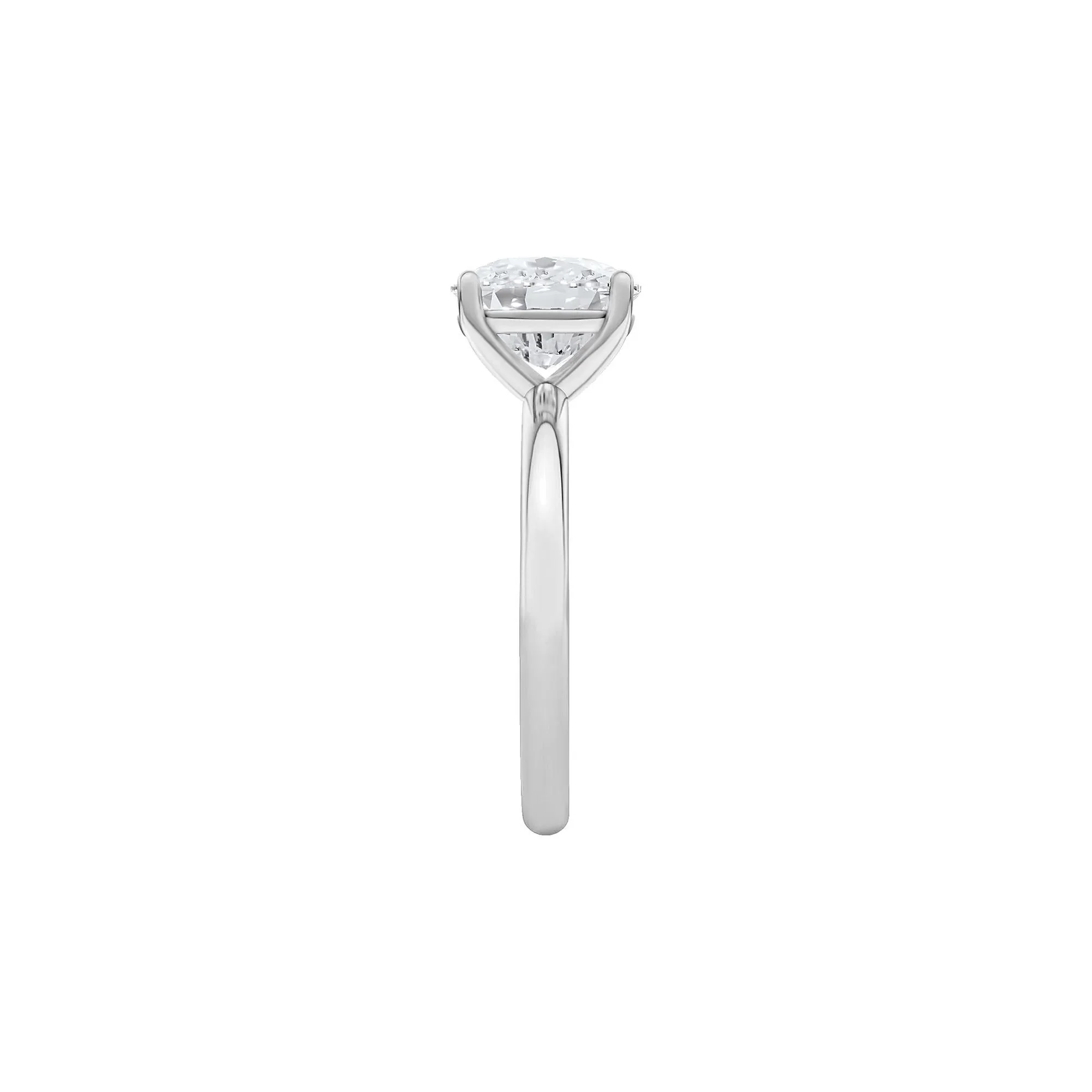 2 CT. Tw. Lab Grown Diamond Elongated Cushion-Cut Engagement Ring Platinum White Size 4 2mm - Image 3