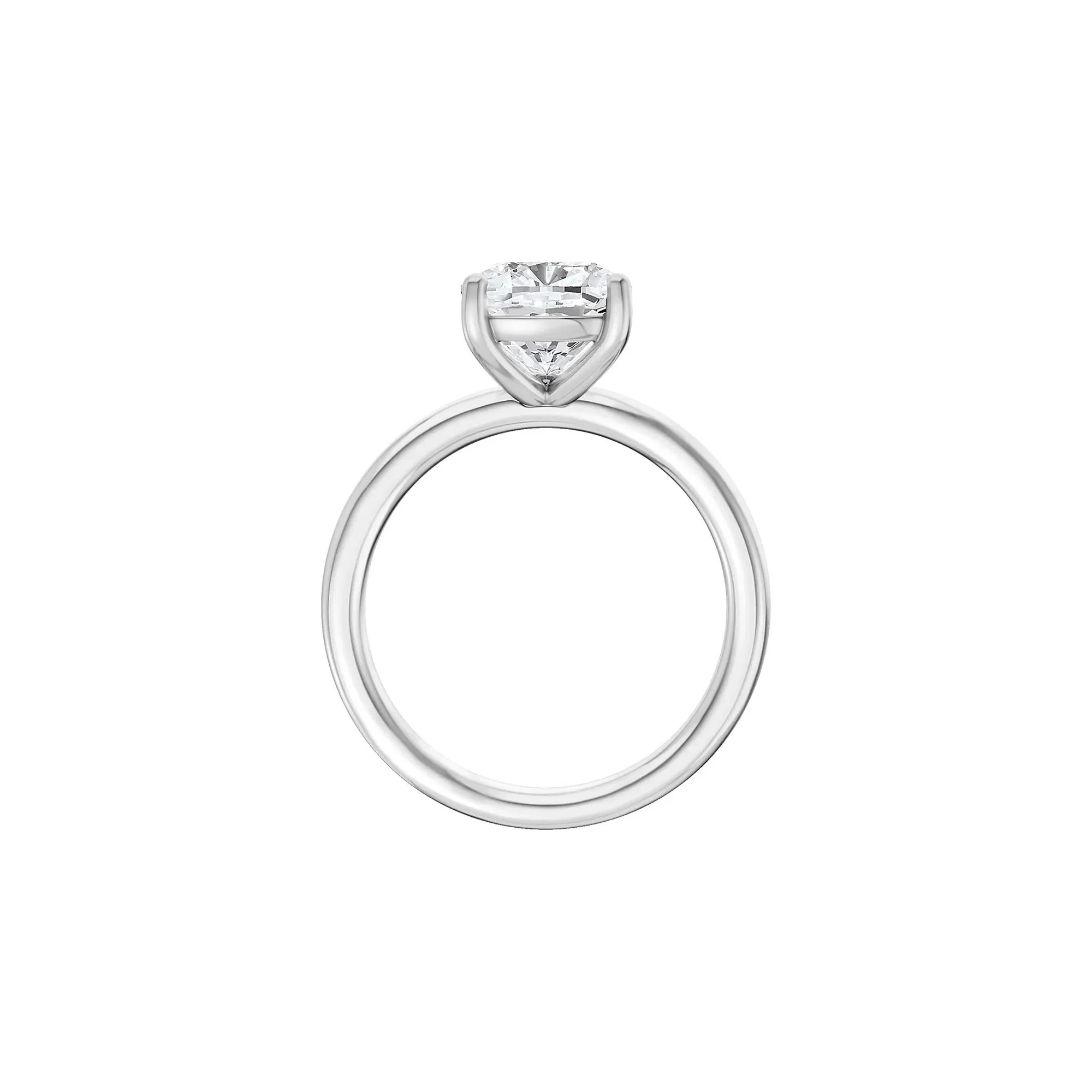 3 CT. Tw. Lab Grown Diamond Elongated Cushion Solitaire Engagement Ring Platinum White Size 11 2mm - Image 2