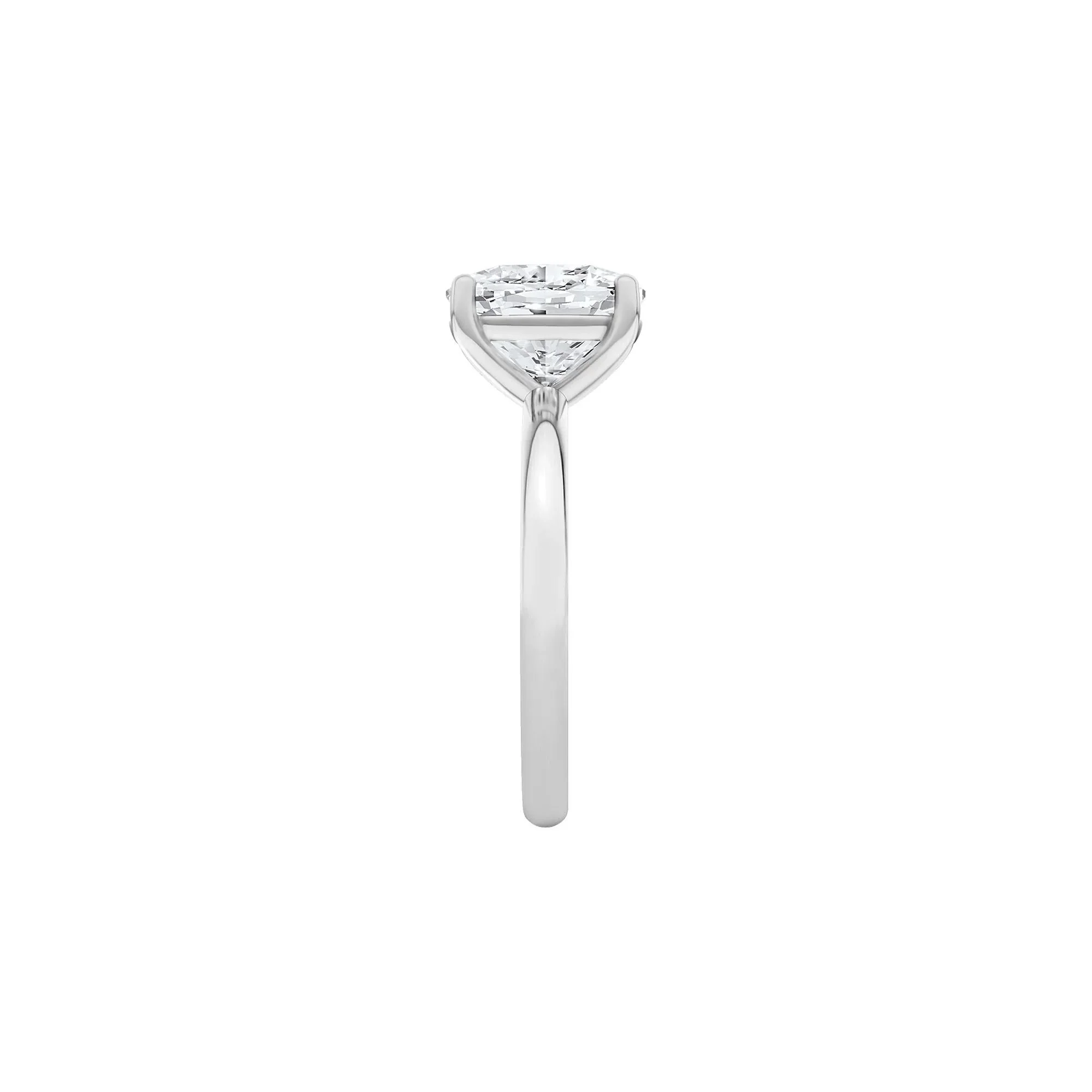 3 CT. Tw. Lab Grown Diamond Elongated Cushion Solitaire Engagement Ring Platinum White Size 9 2mm - Image 3