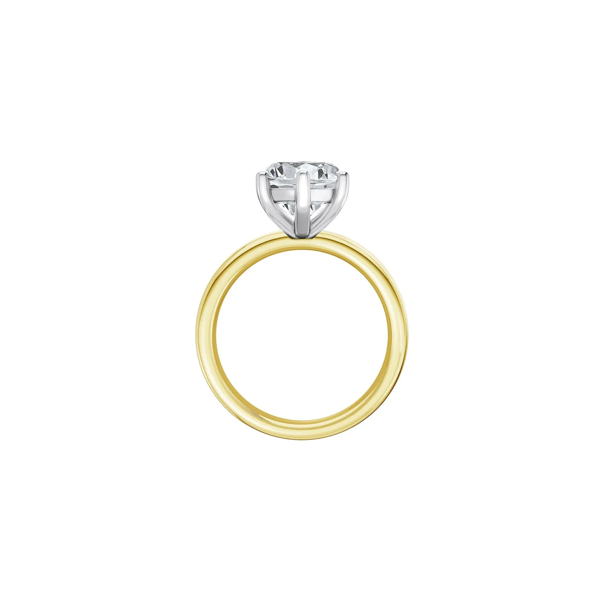 Lab Grown Diamond Marquise Solitaire Engagement Ring 14K Yellow & White Gold (5 CT.) Size 9.5 2mm - Image 2