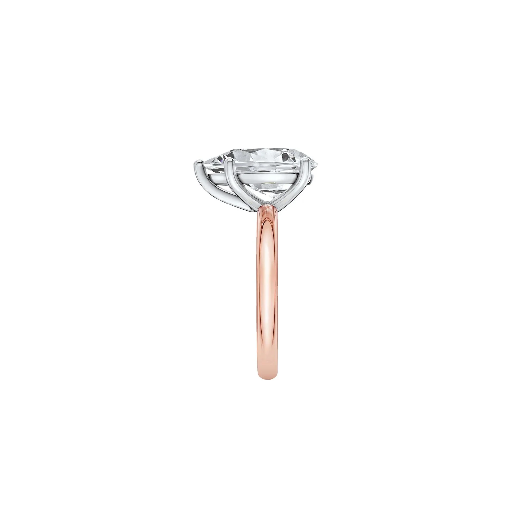 Lab Grown Diamond Pear-Shaped Solitaire Ring Rose Size 11.5 2mm - Image 3