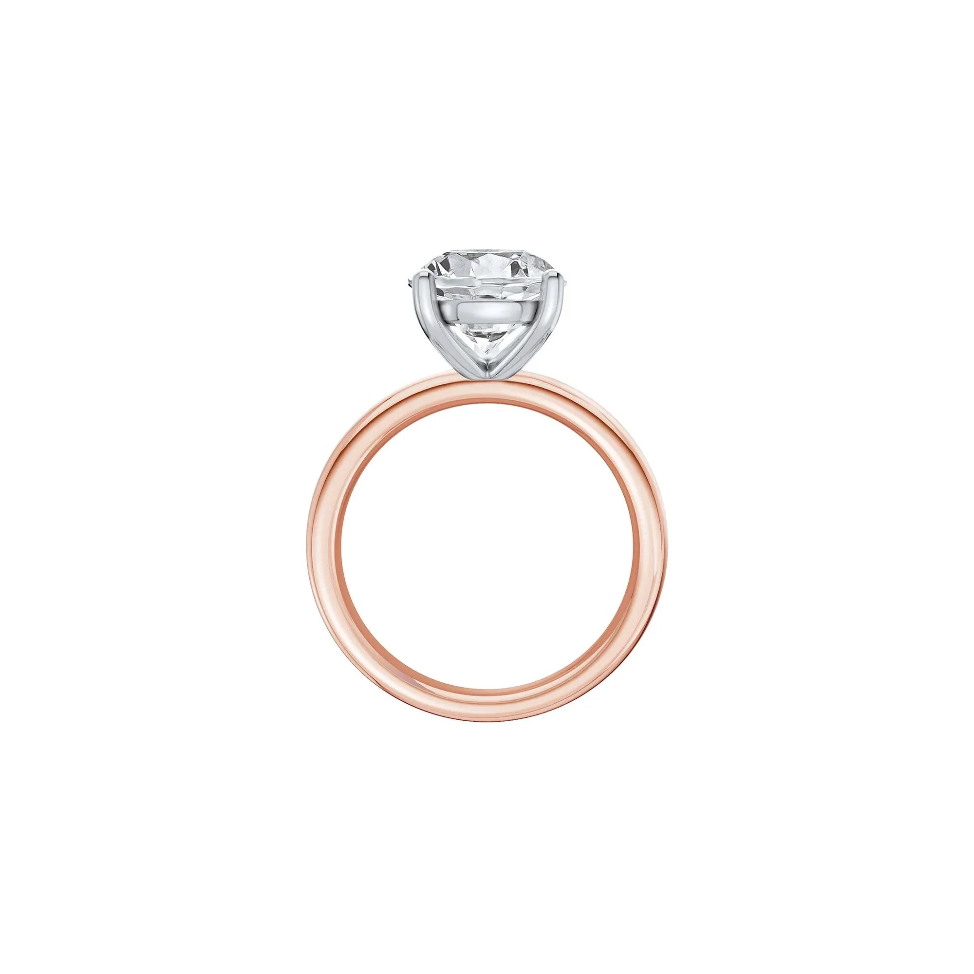 Lab Grown Diamond Pear-Shaped Solitaire Ring Rose Size 4.5 2mm - Image 2