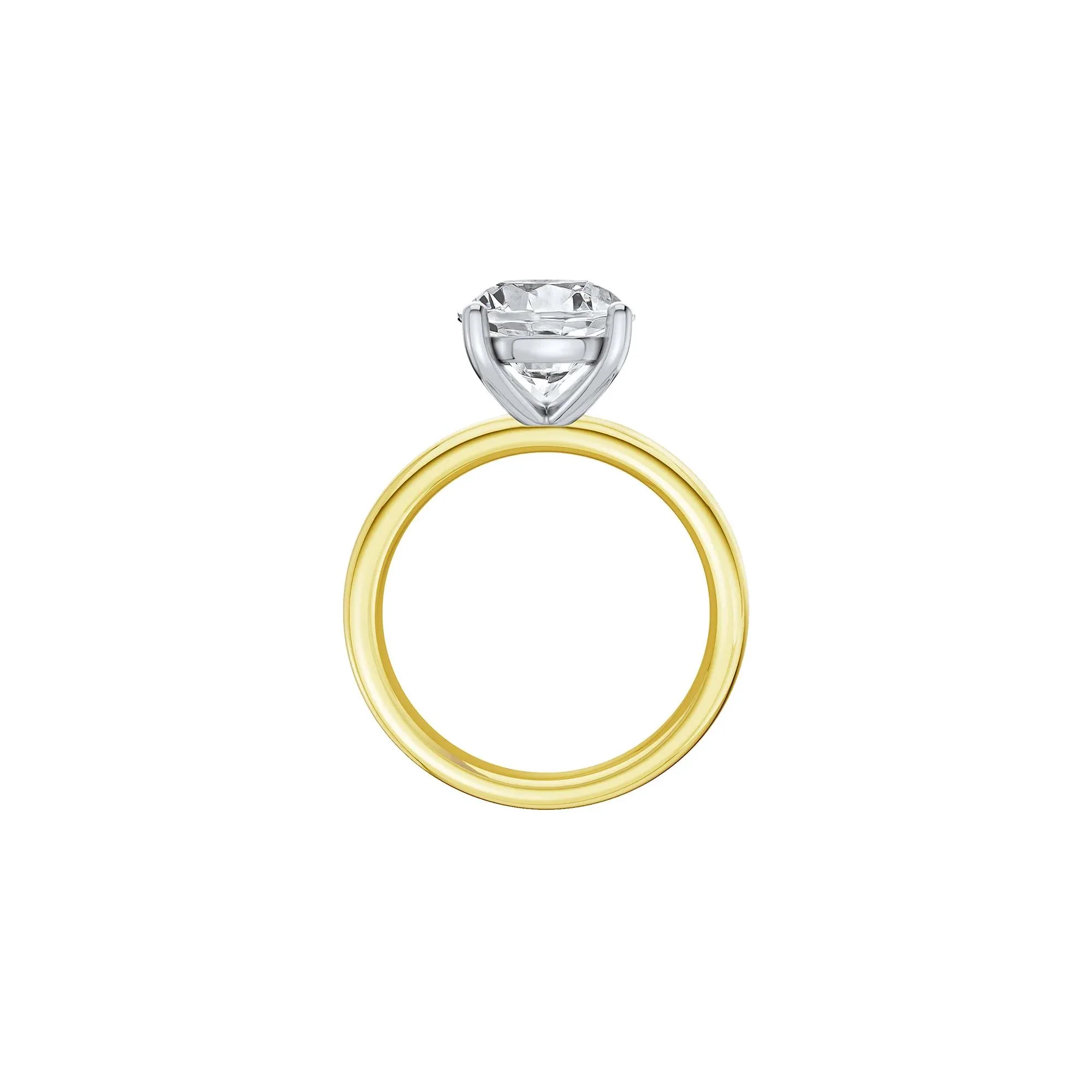 Lab Grown Diamond Pear-Shaped Solitaire Ring Yellow Size 8 2mm - Image 2