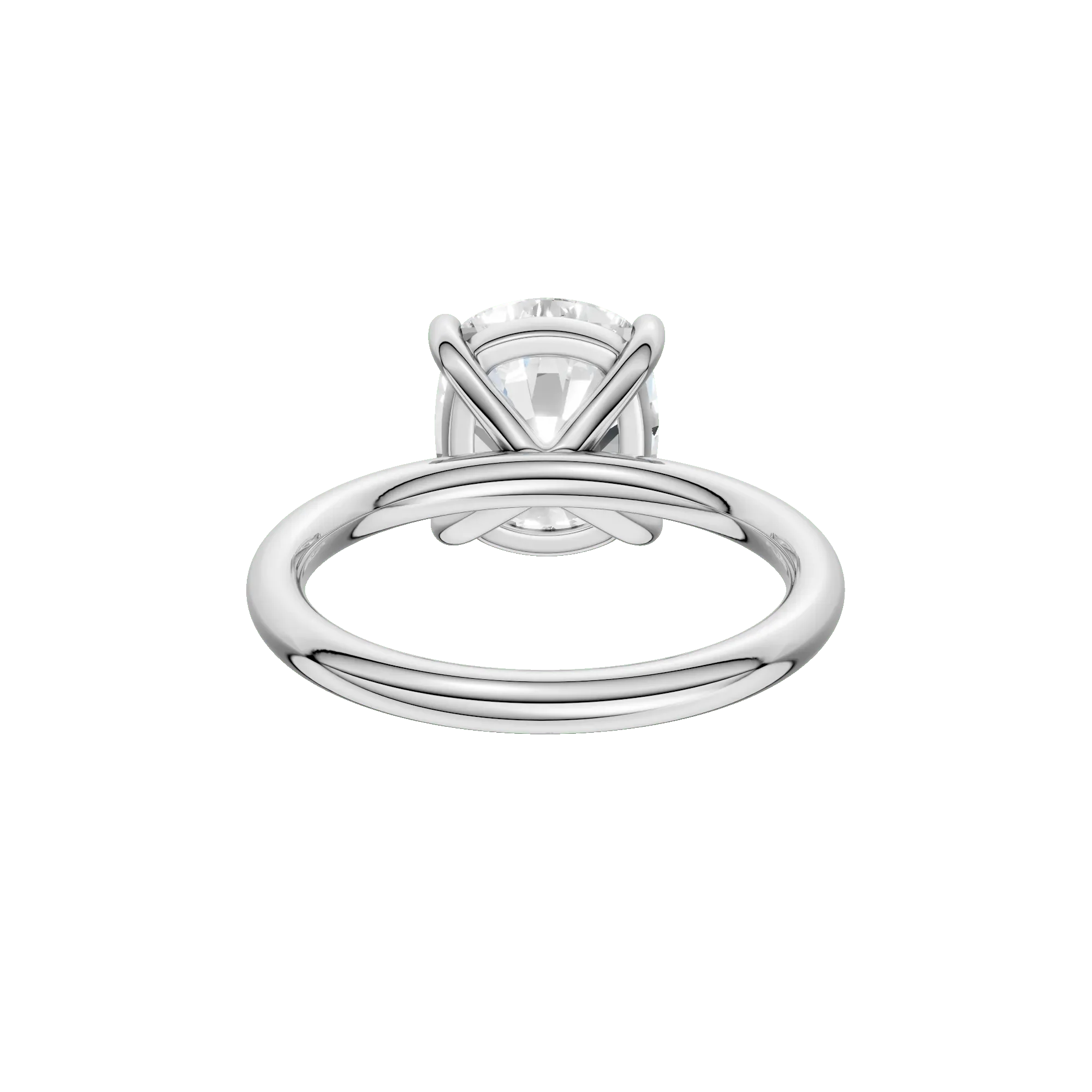 4 CT. Tw. Lab Grown Diamond Elongated Cushion-Cut Engagement Ring Platinum White Size 8.5 2mm - Image 5