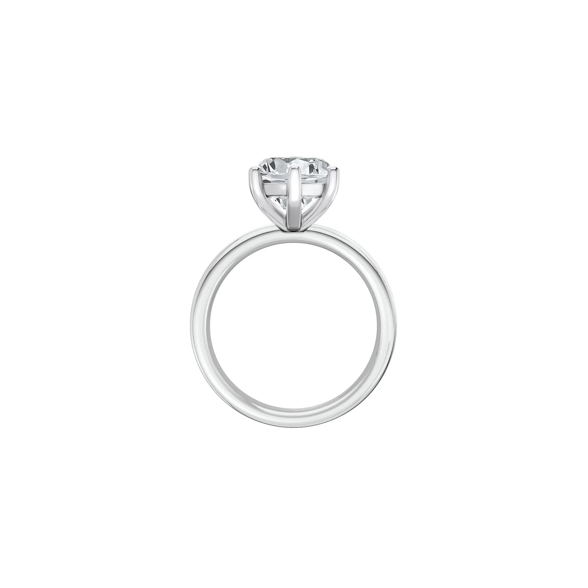 Lab Grown Diamond Marquise Solitaire Engagement Ring Platinum (5 CT.) White Size 7.5 2mm - Image 2
