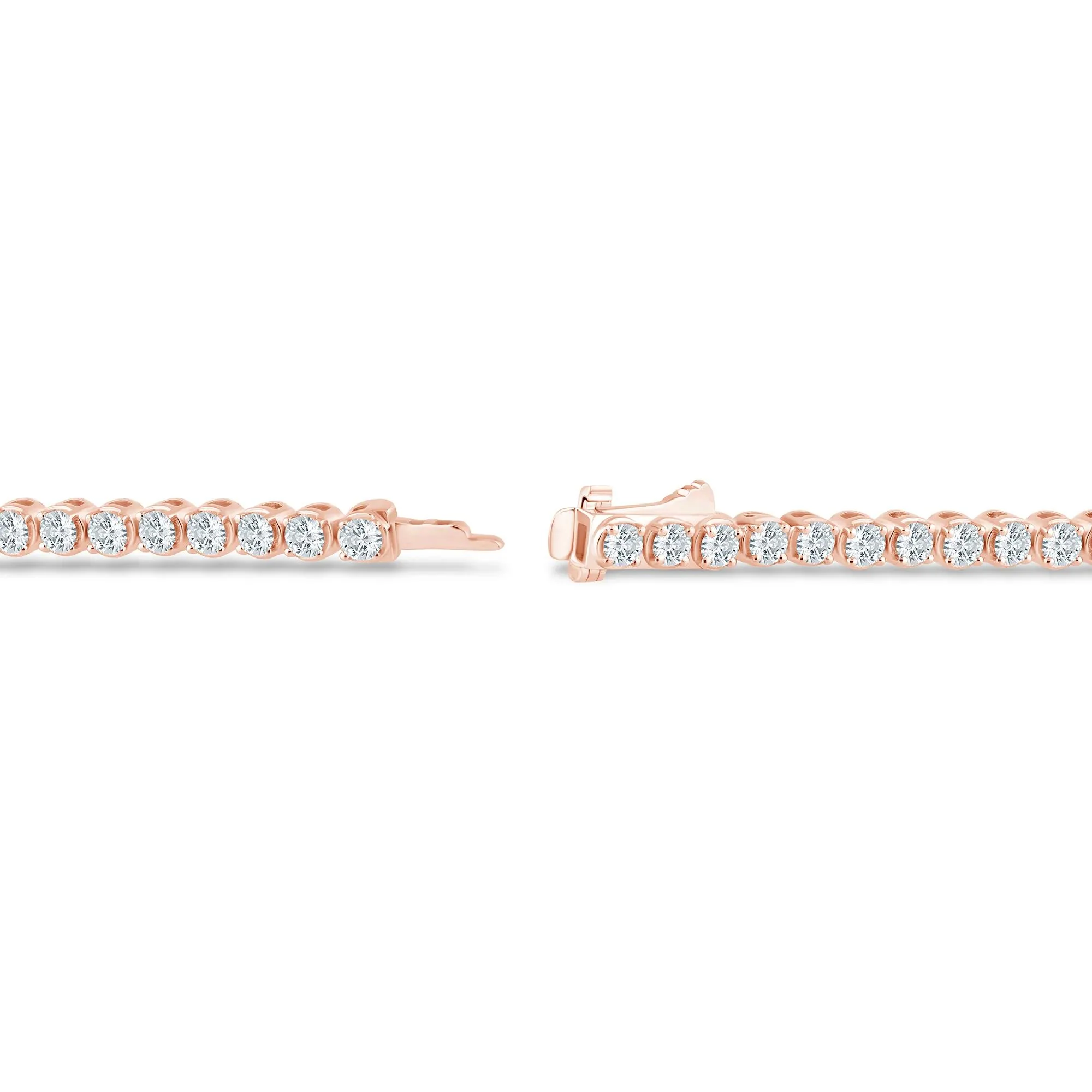 5 CT. Tw. Diamond Tennis Bracelet 10K Rose Gold Size 3.80mm - Image 2