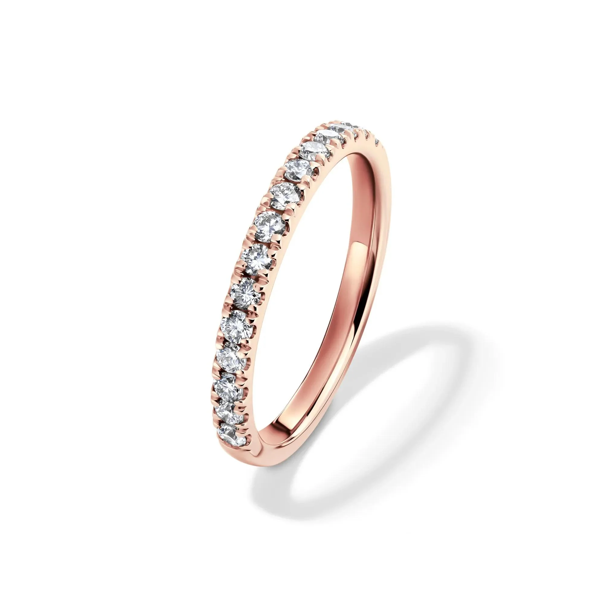 5 CT. Tw. Lab Grown Diamond Elongated Cushion-Cut Bridal Set 14K Rose Gold Ring Round Brilliant Cut Size 9 2mm - Image 6