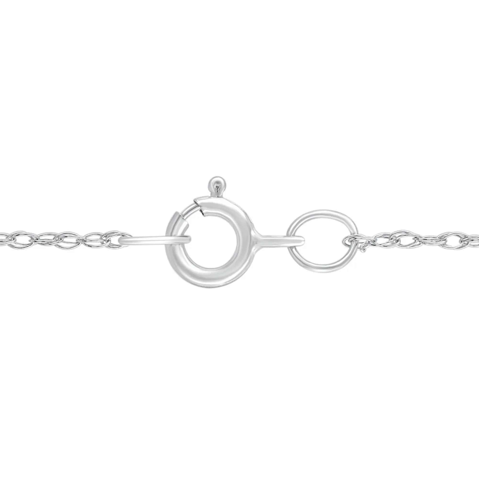 1/8 CT. Tw. Diamond Illusion Plate Star Pendant Necklace 10K White Gold Size 18" - Image 3