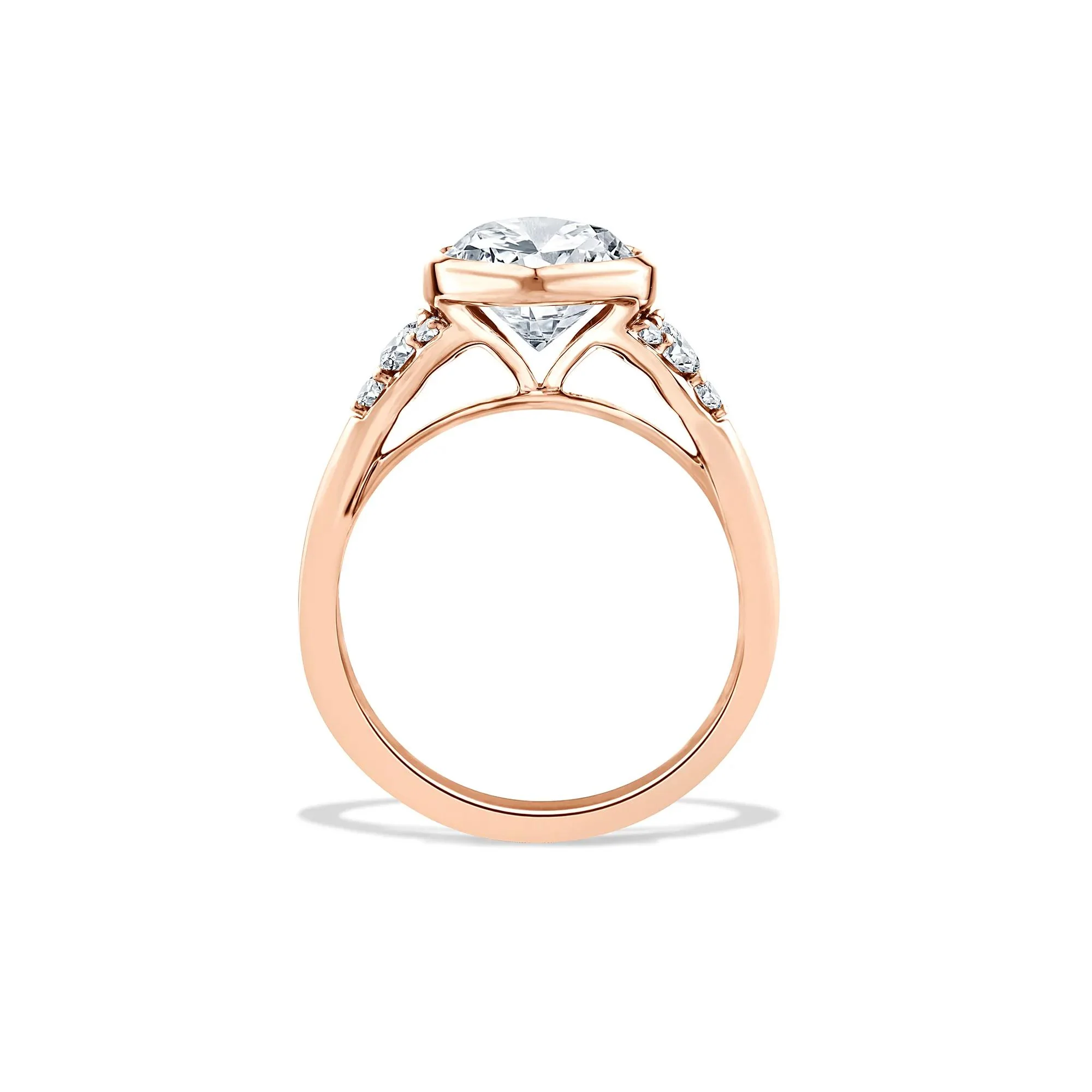 4 1/4 CT. Tw. Lab Grown Diamond Marquise-Cut Engagement Ring 14K Rose Gold Size 6 - Image 2