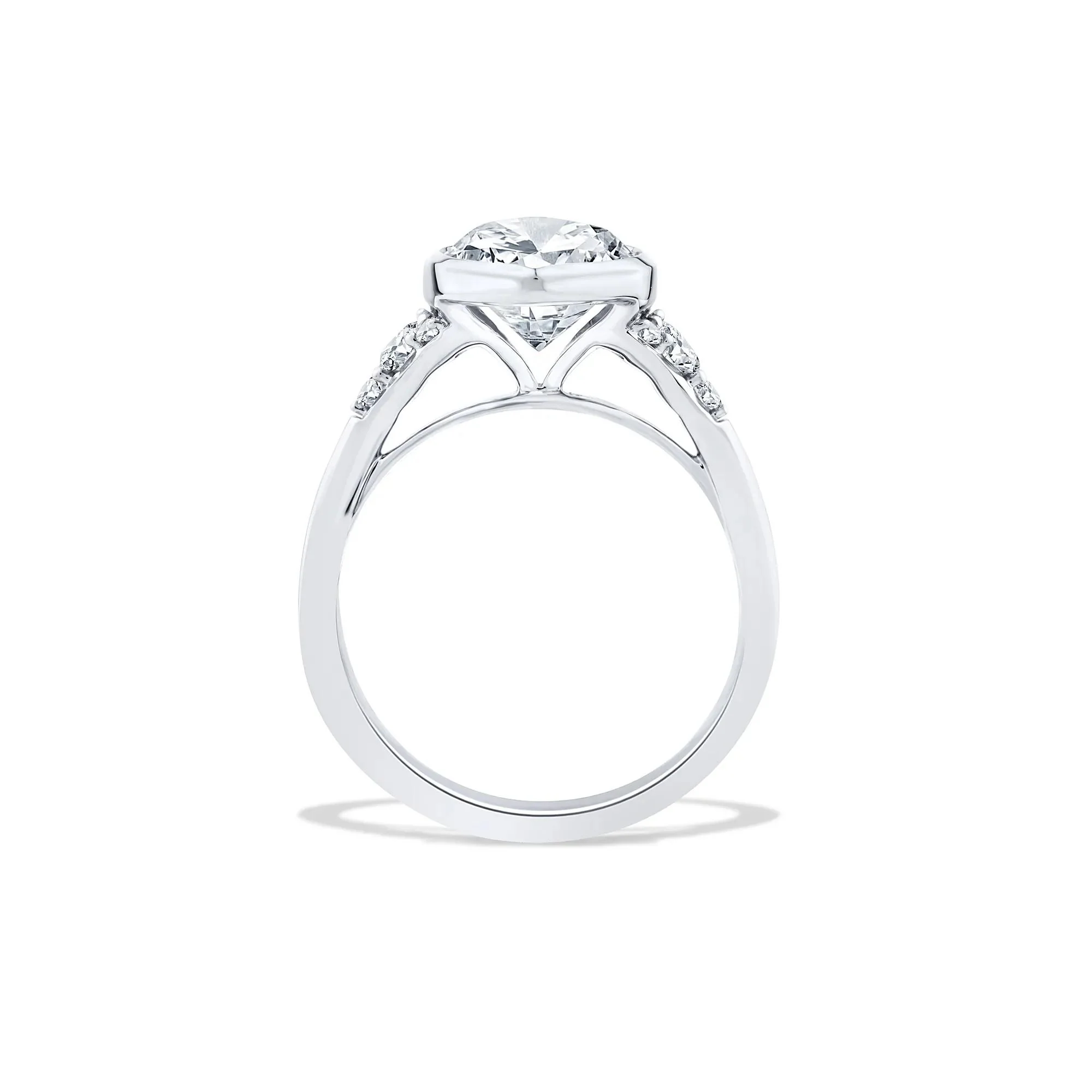 4 1/4 CT. Tw. Lab Grown Diamond Marquise-Cut Engagement Ring 14K White Gold Size 7 - Image 2